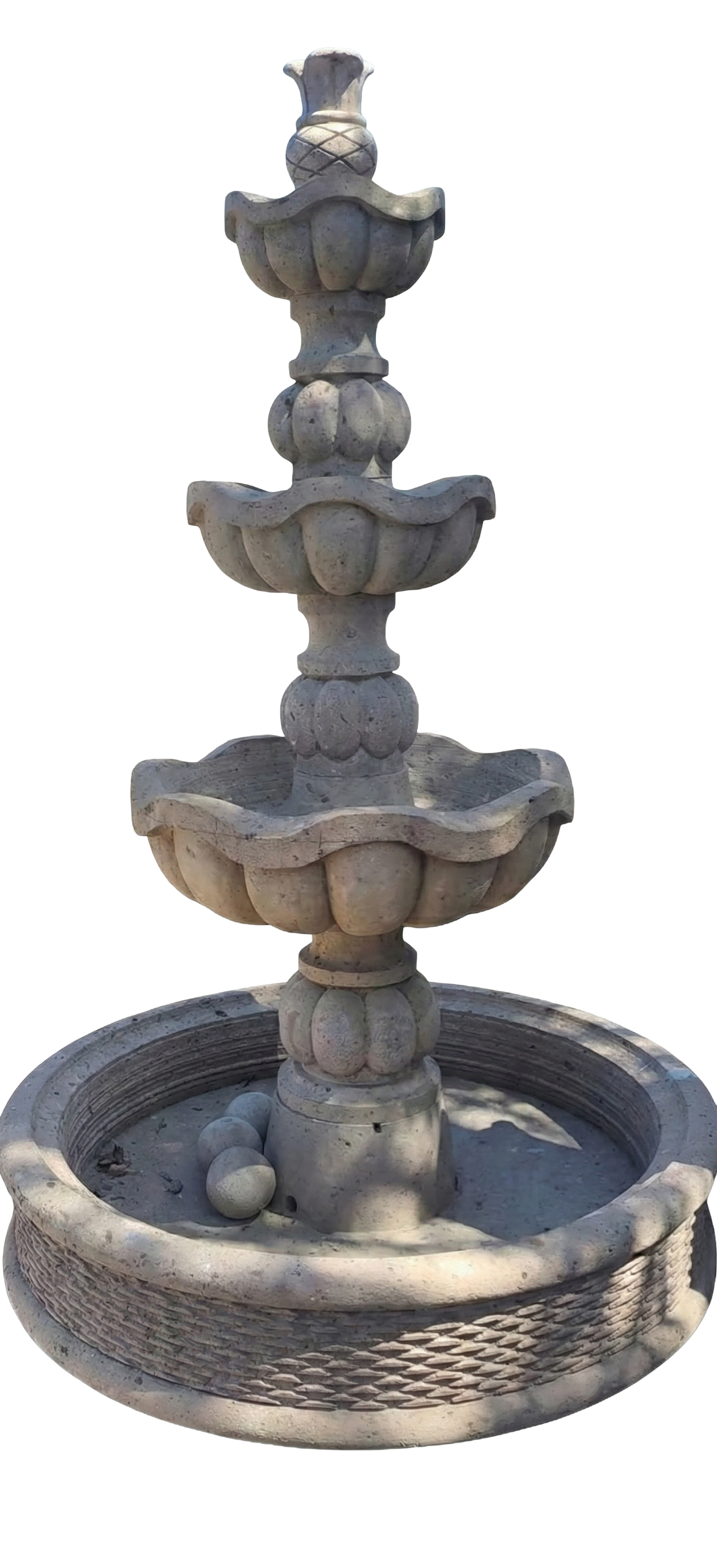 Fuente Barroca de Cantera con Redondel Completo