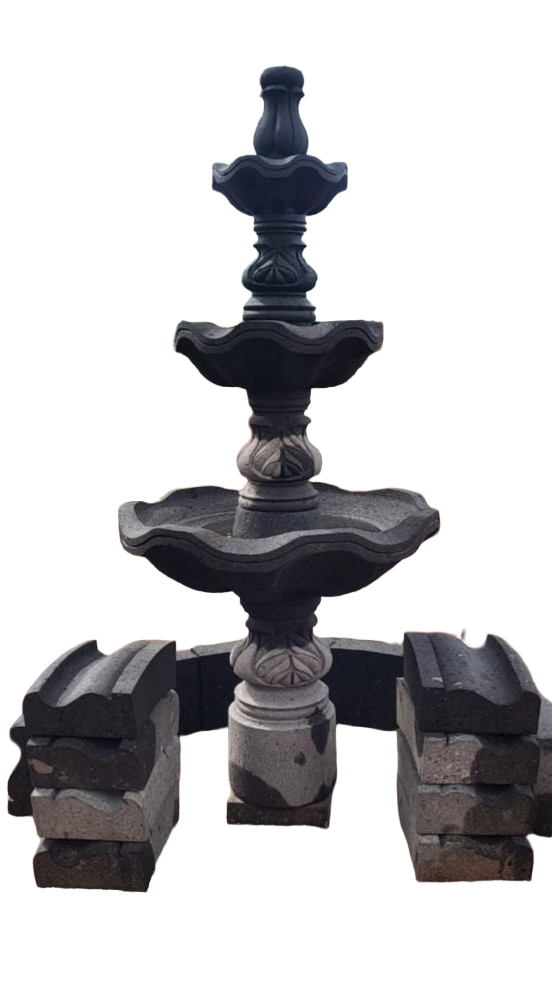 Fuente de Cantera Estilo Contemporáneo con Redondel por Piezas