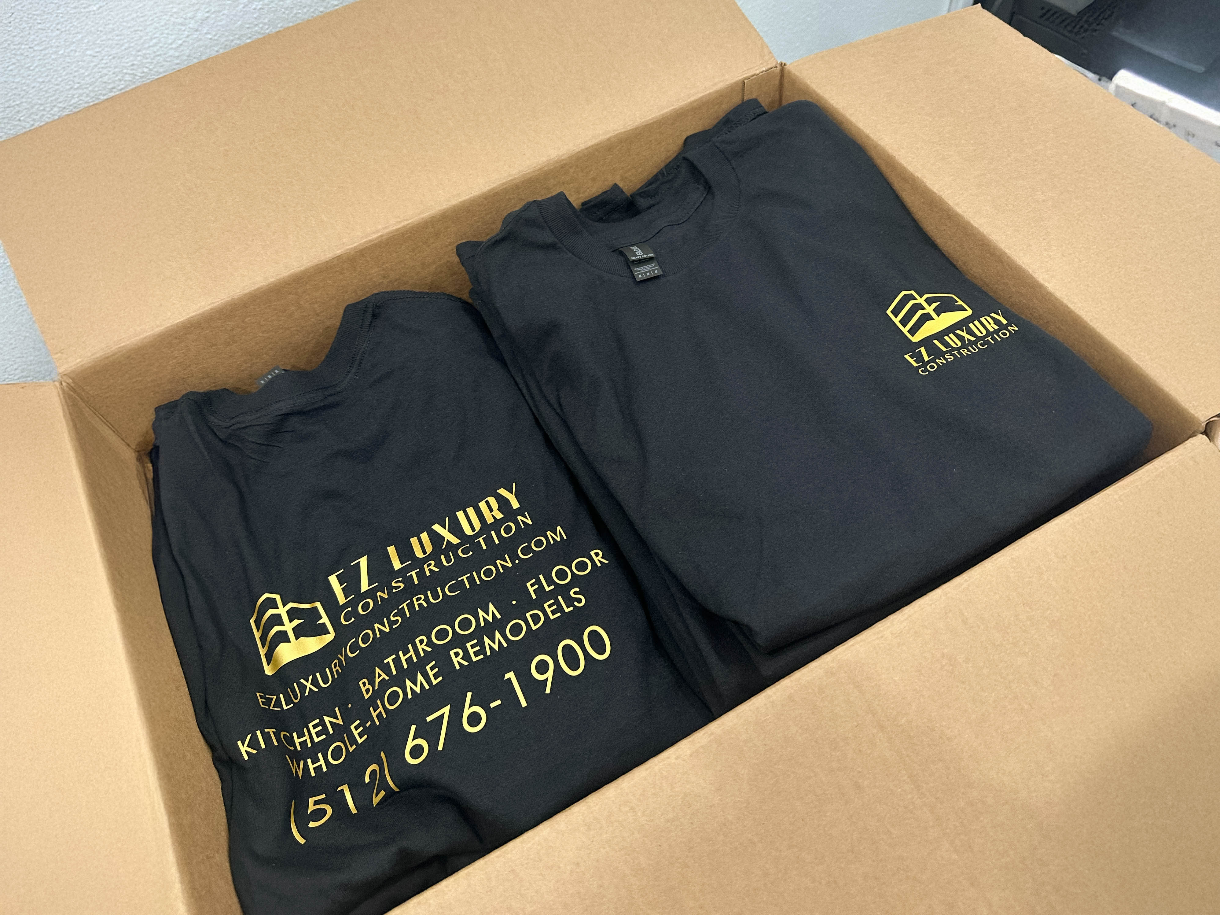 Printed T-Shirts for Construction Company