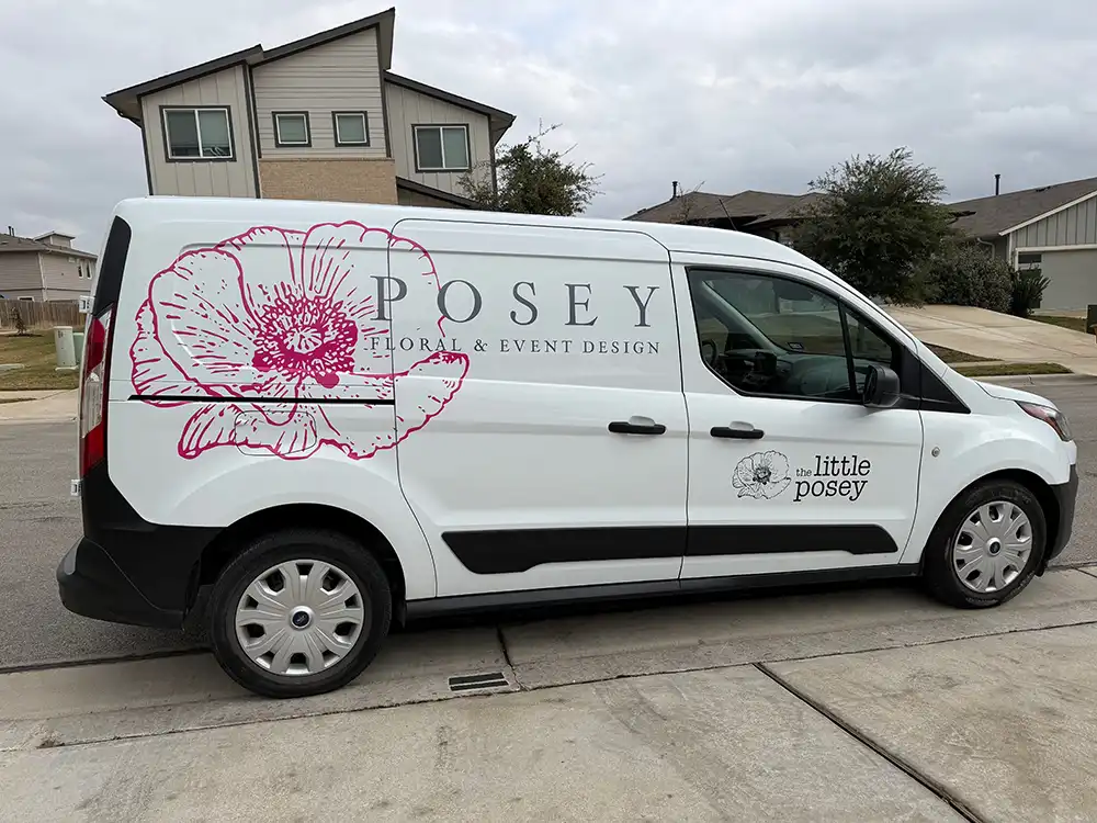 Posey Car Sign Vinyl Graphics