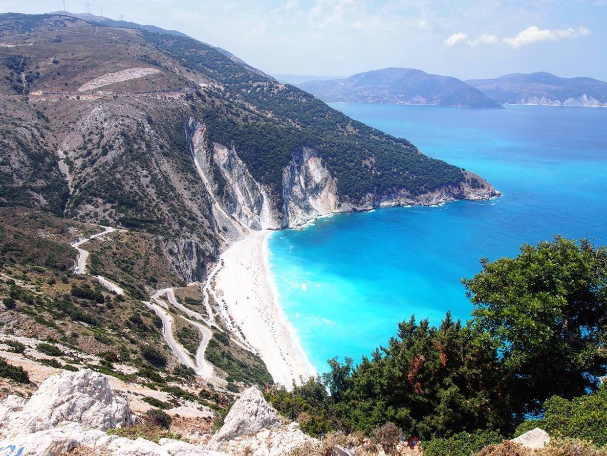 Myrtos Beach Viewpoint, Kefalonia - Photo by Mike Fleming