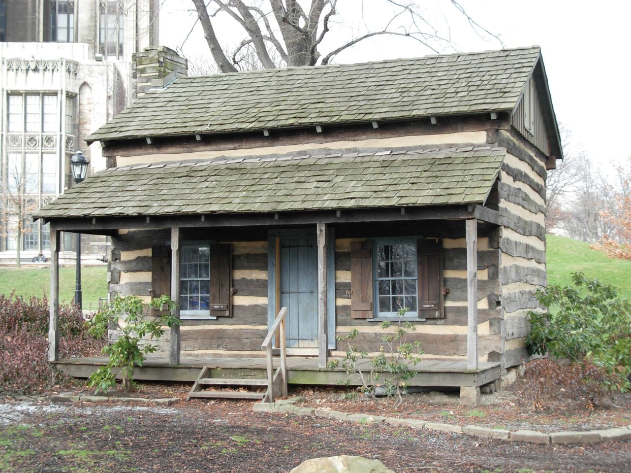 19th-century log cabin