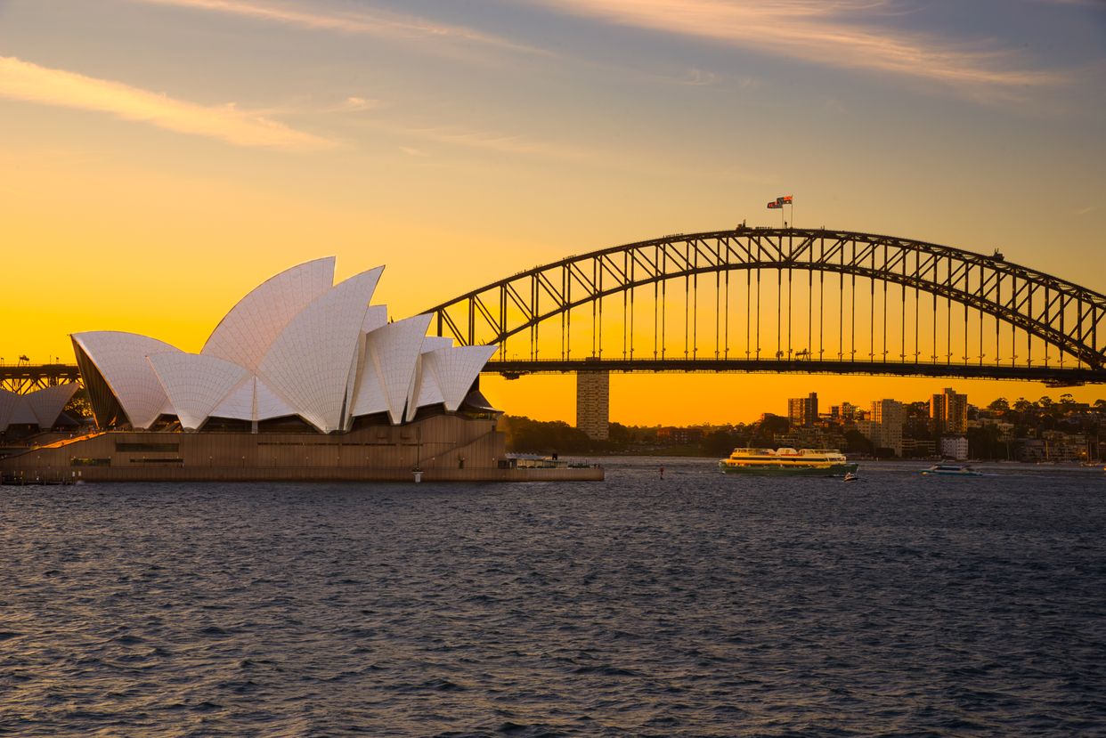 View of Sydney Opera House and Harbour Bridge