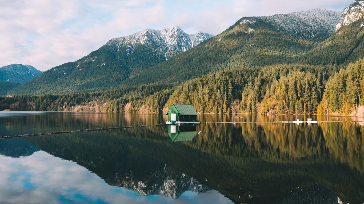 Capilano Lake and The Lions Reflection