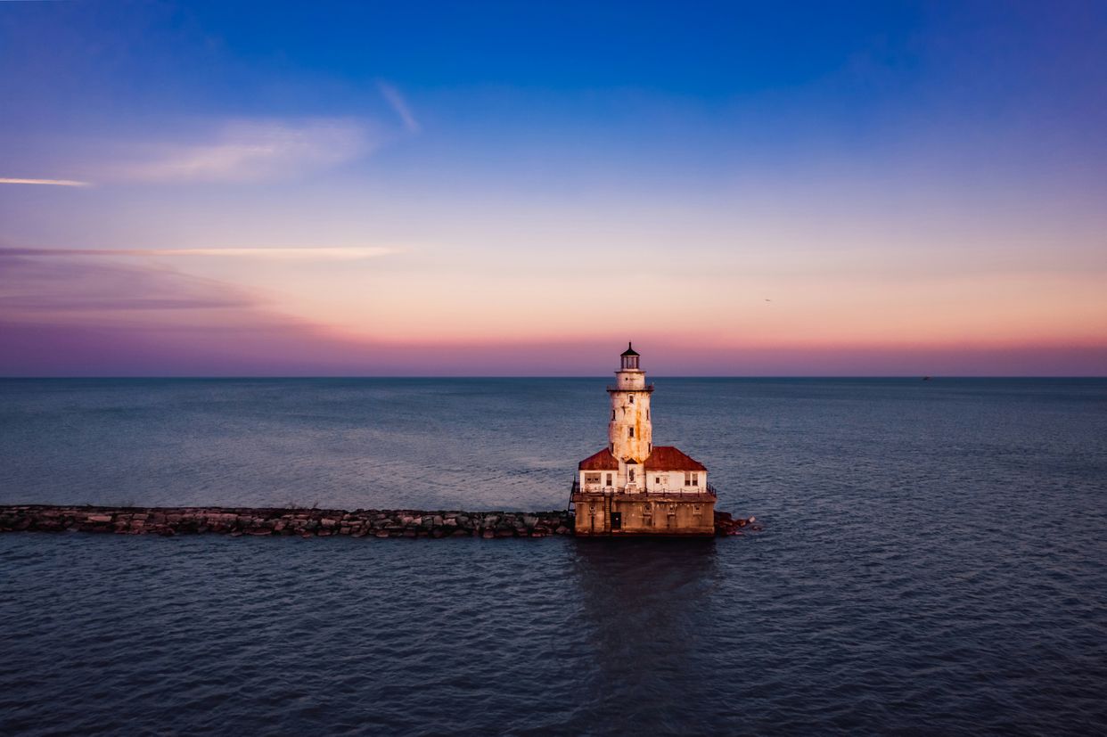 Chicago Harbor Lighthouse Viewpoint