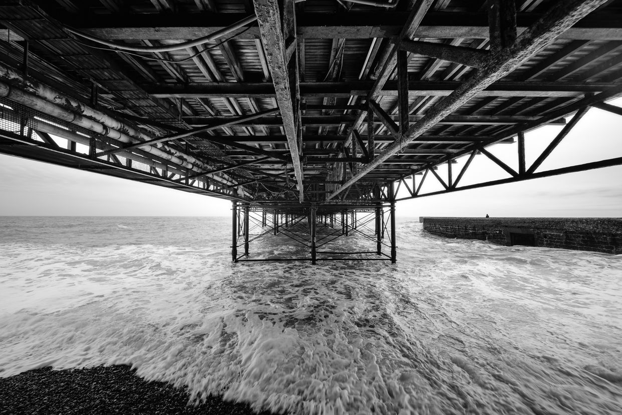 Underneath Brighton Palace Pier