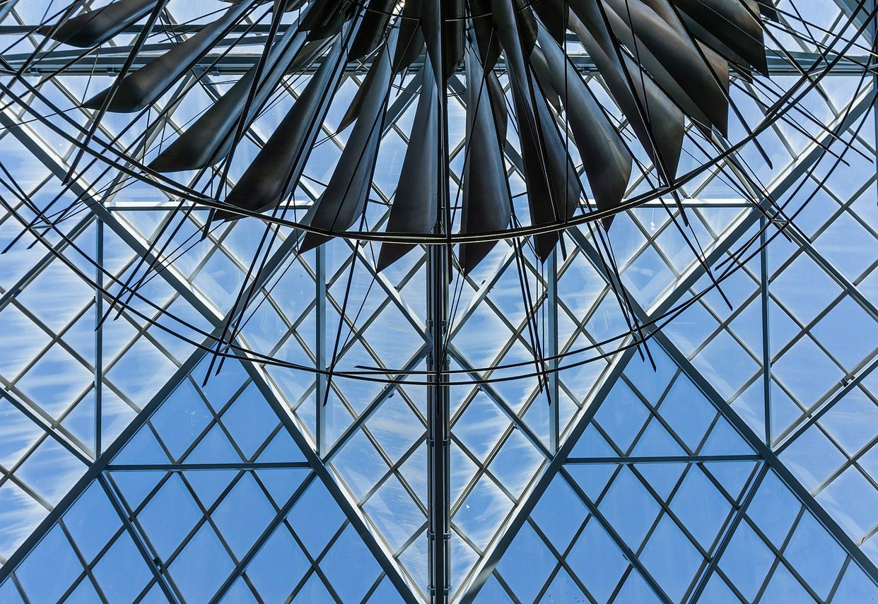 Dynamic Mobile Steel Sculpture