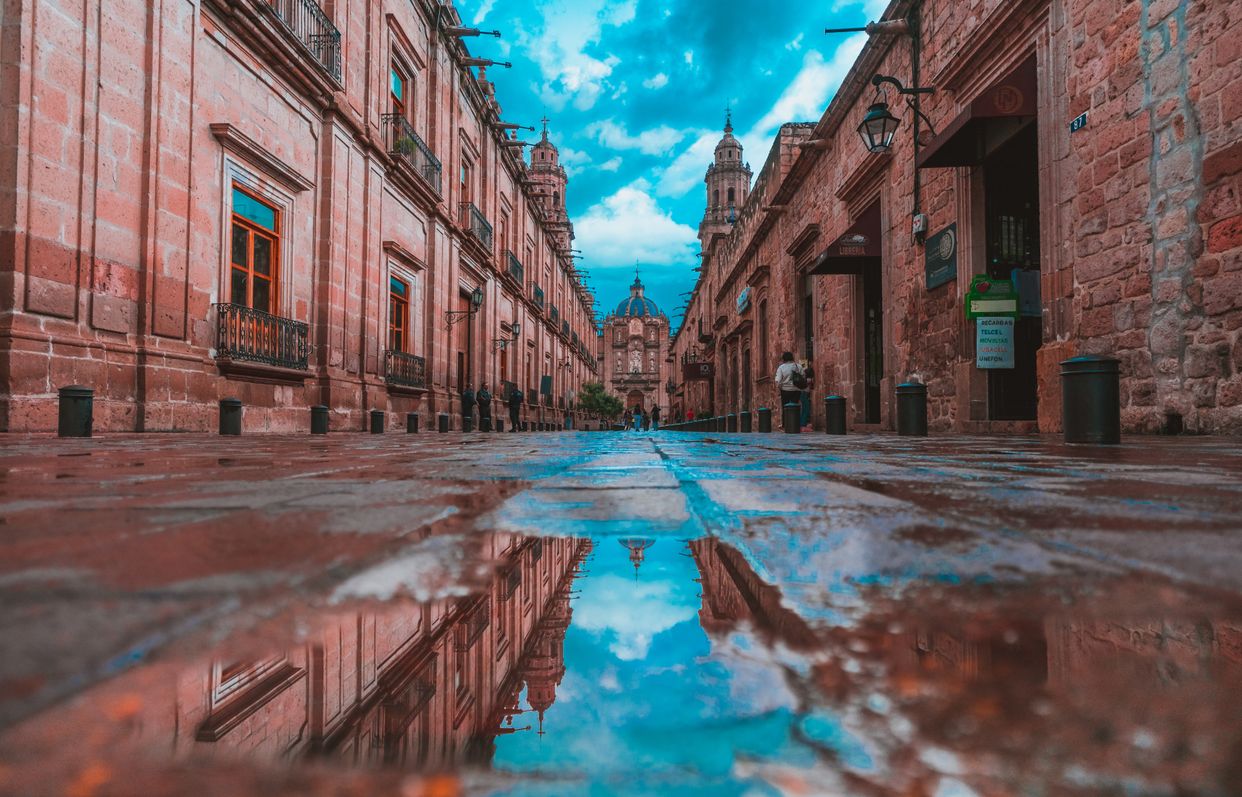 View of Morelia Cathedral