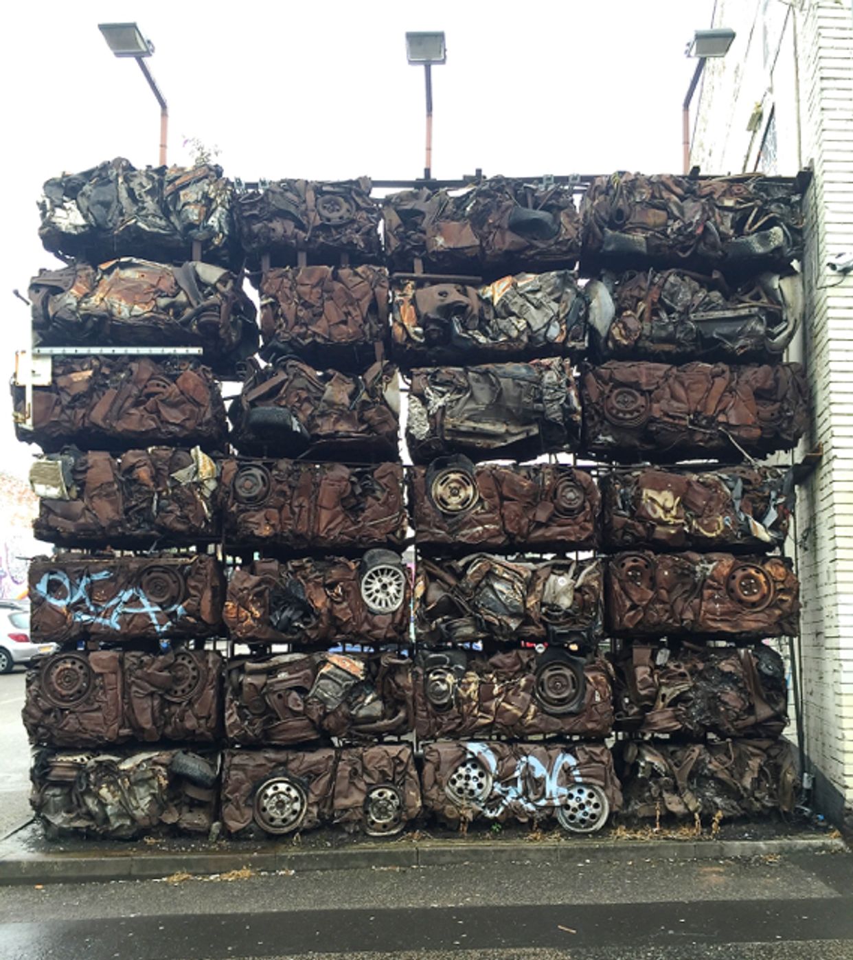 Crushed Car Wall
