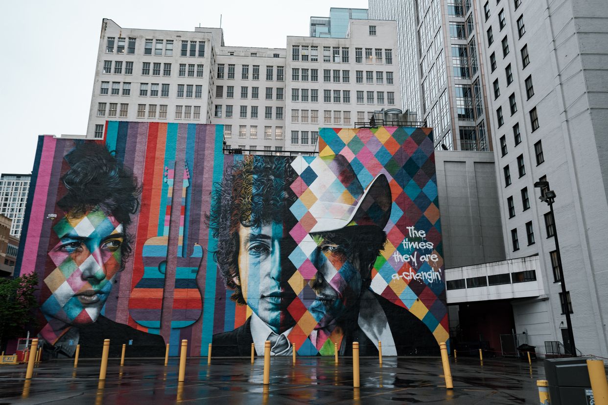 Bob Dylan Mural 
