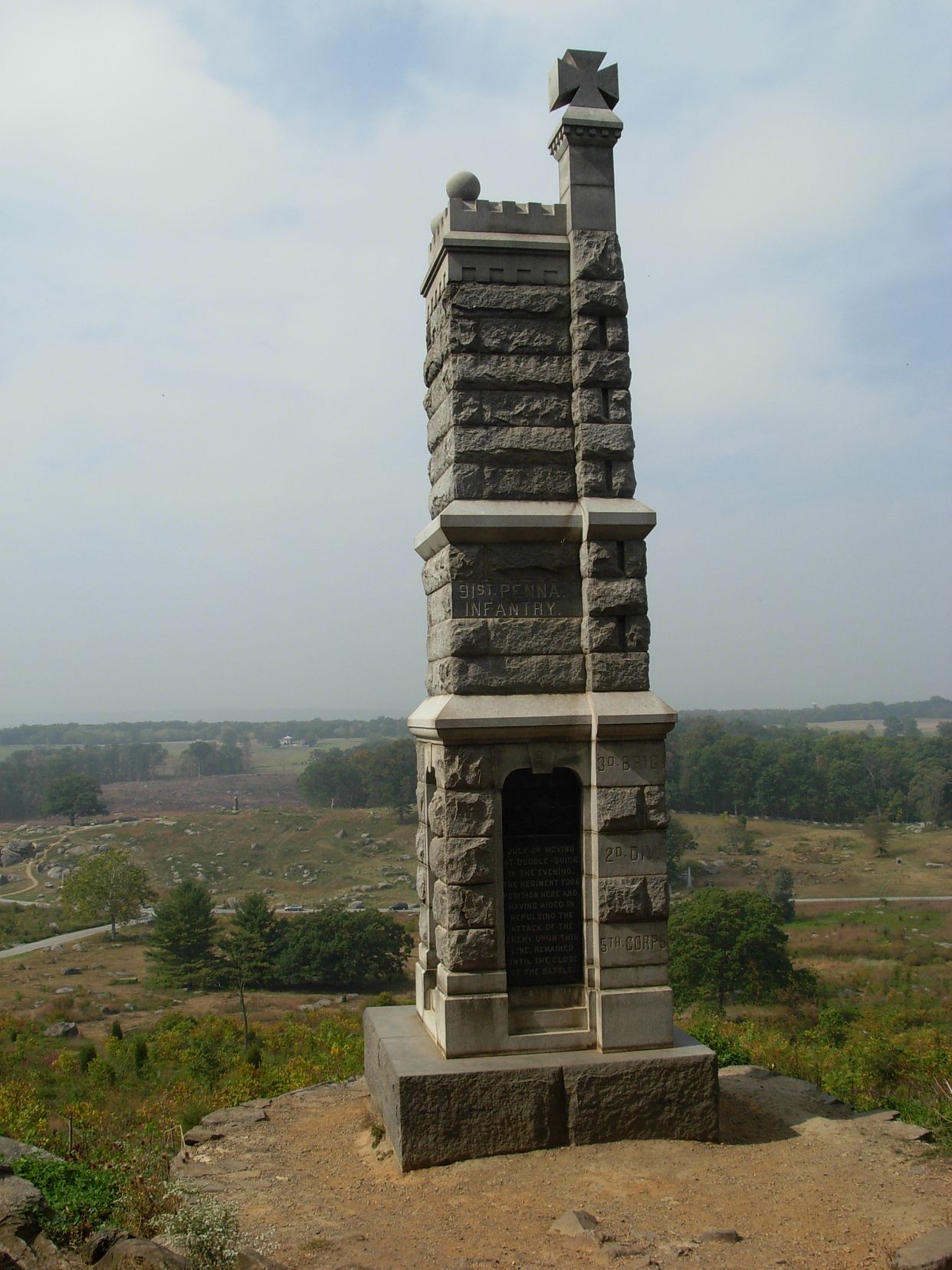 91st Pennsylvania Infantry Monument