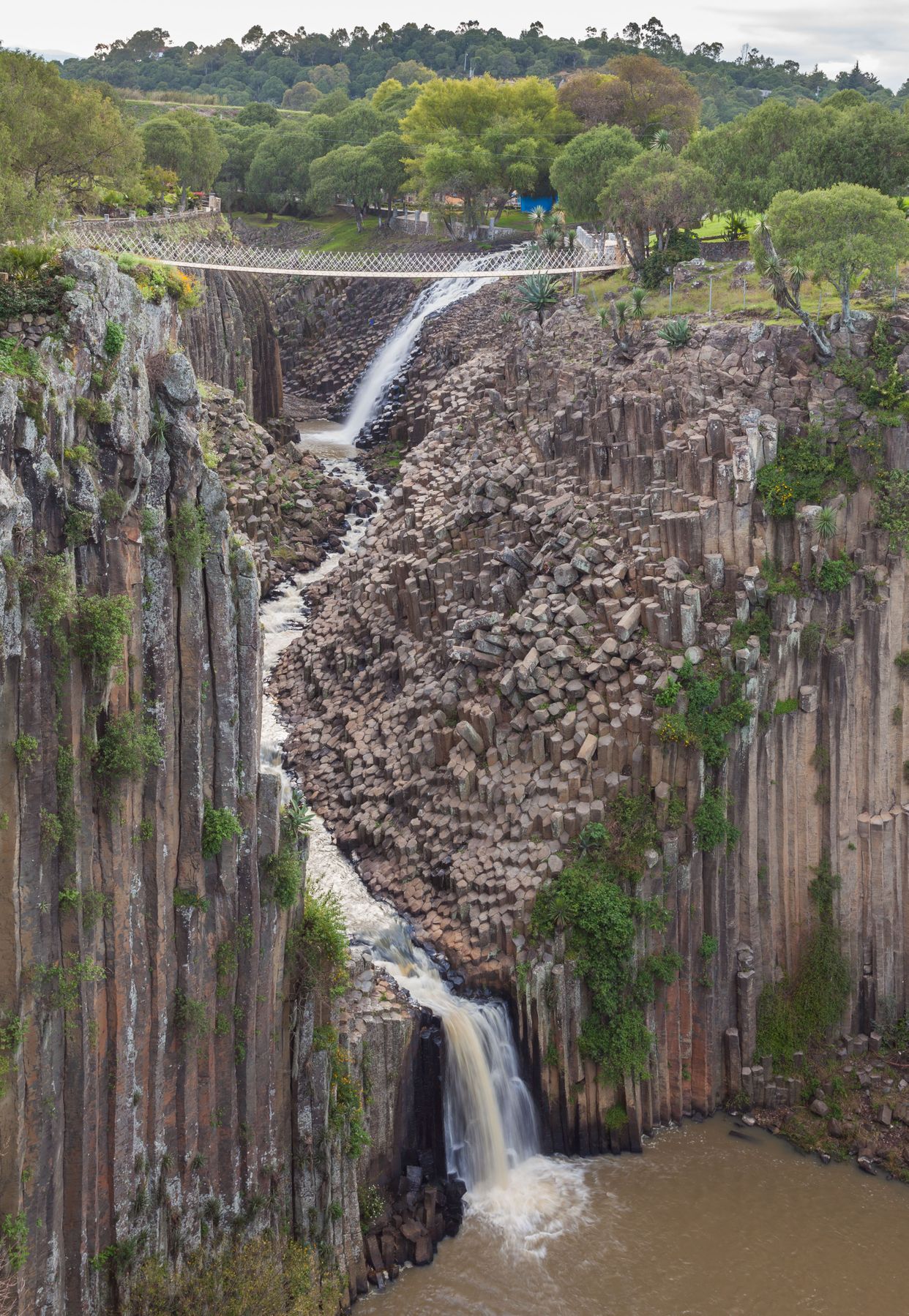 Basaltic Prisms Waterfall