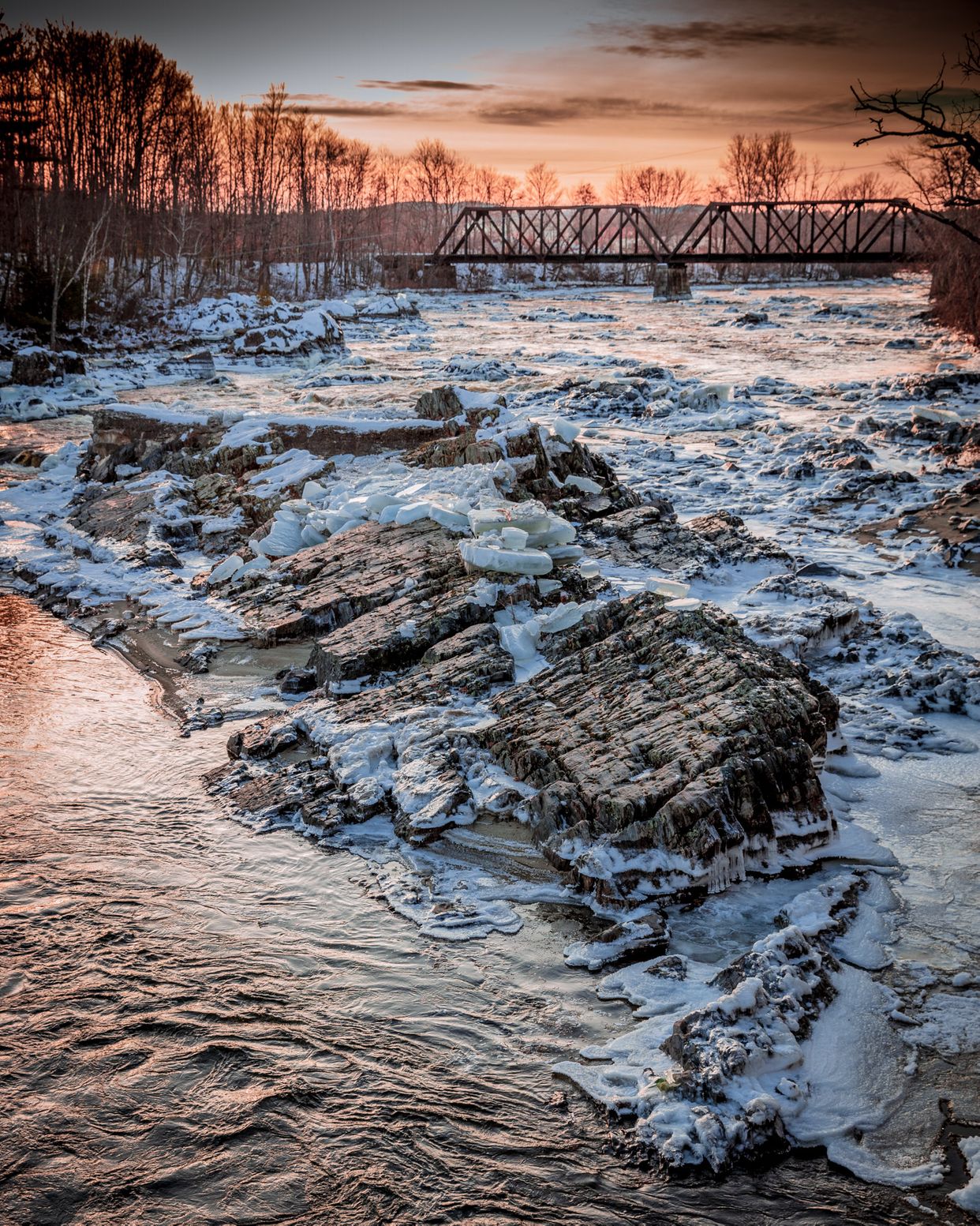 View of Former Railroad Bridge 