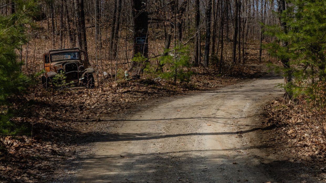 Old Car in the Driveway