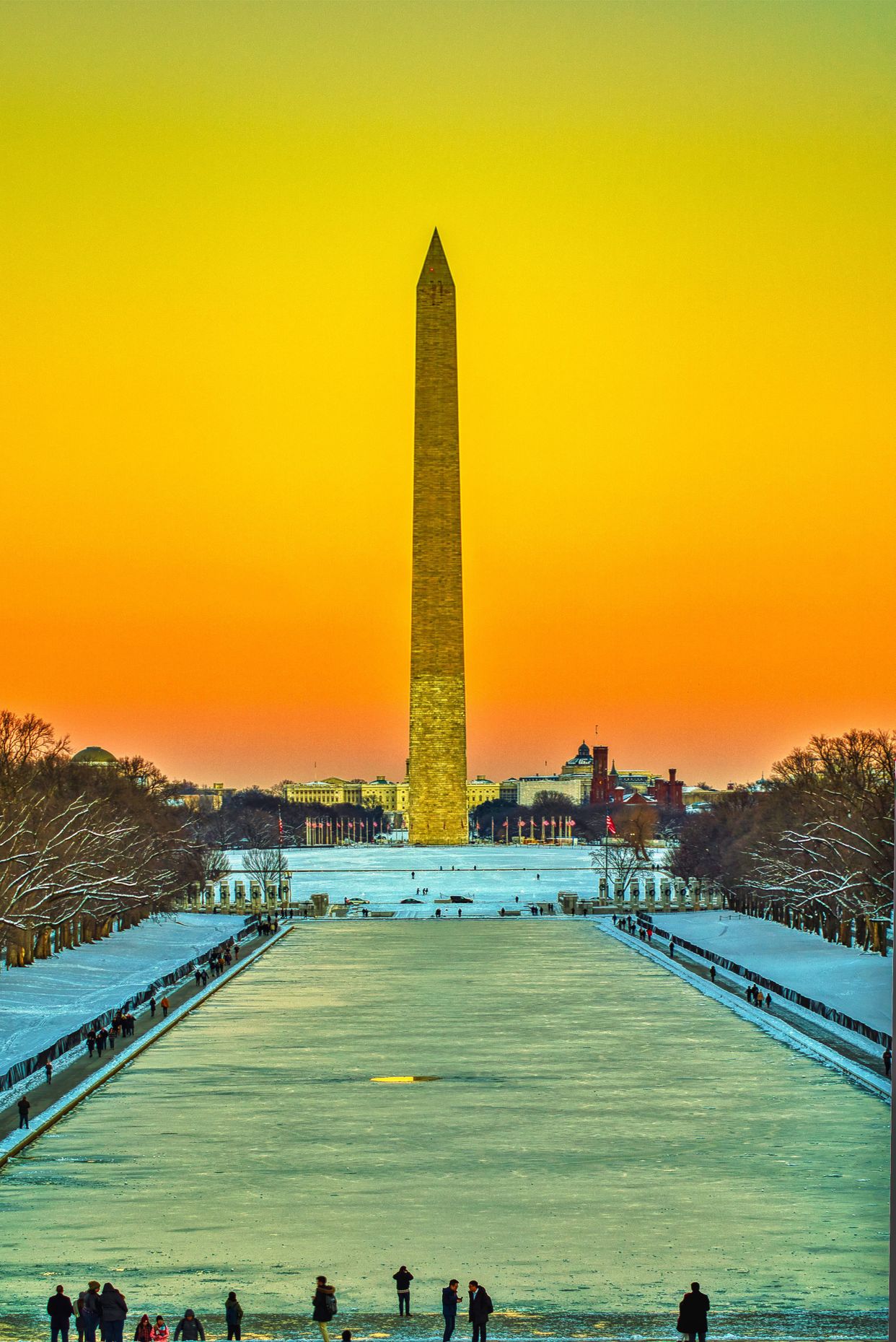 Washington Monument View from Lincoln Memorial