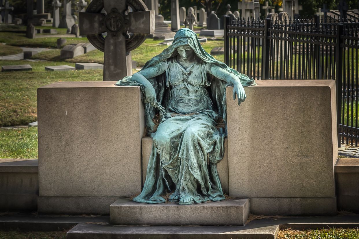 Green Mount Cemetery Sculptures