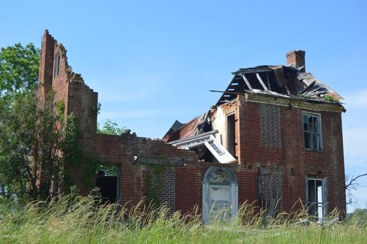 Partially Collapsed House