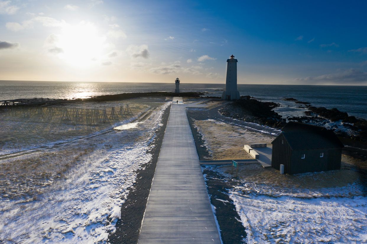 Old and New Akranes Lighthouses