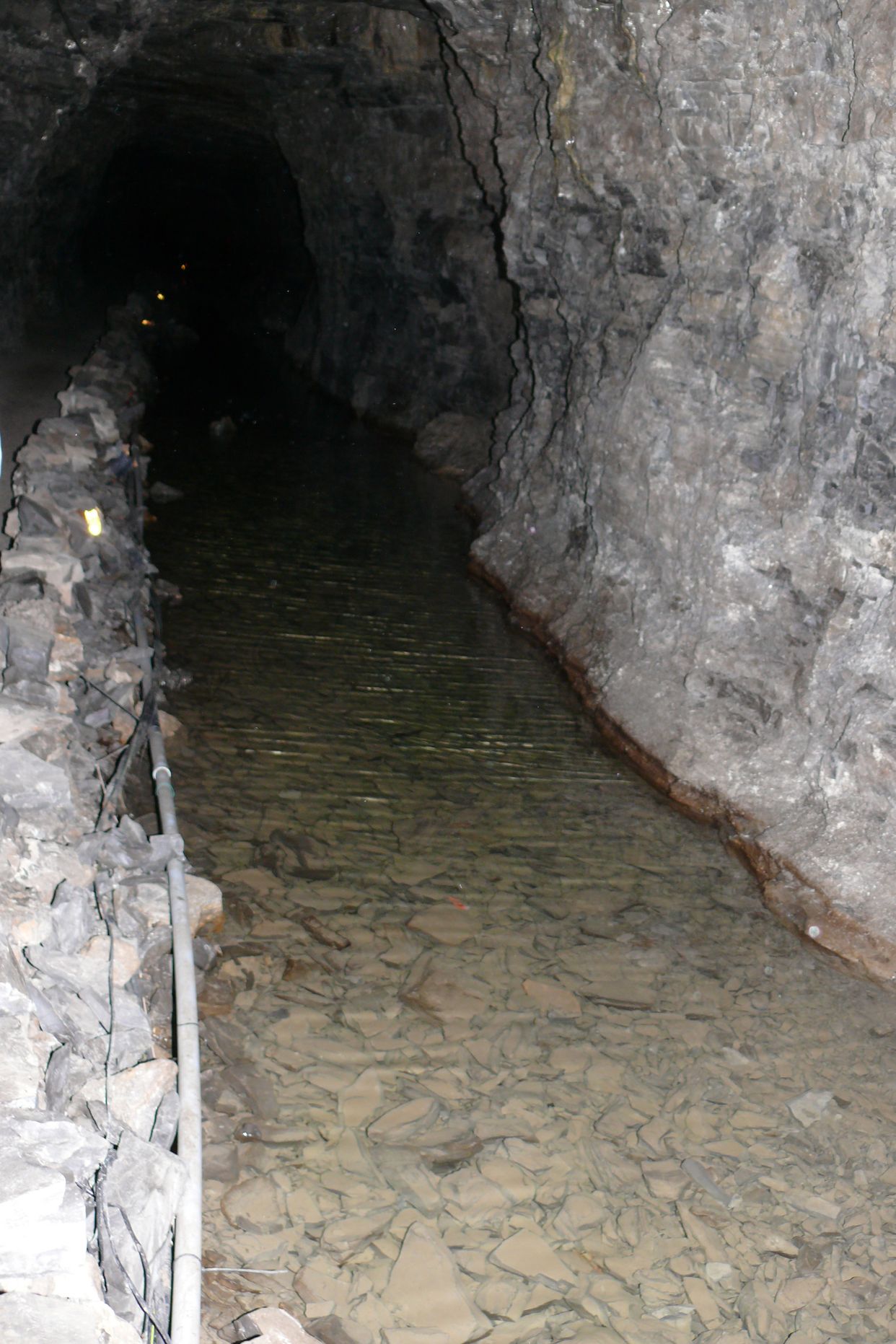 Inside Lockport Cave