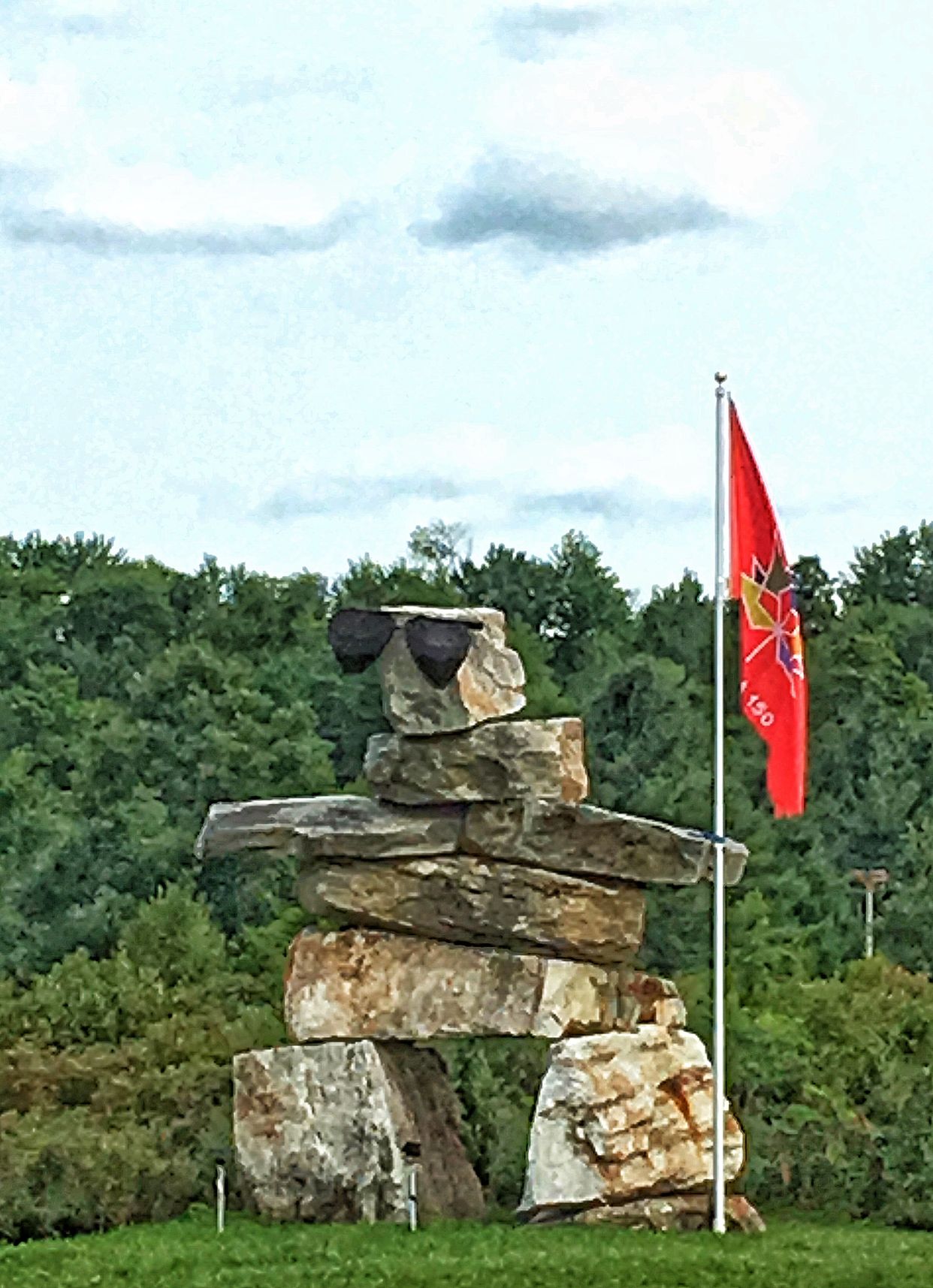 Inukshuk sculpture