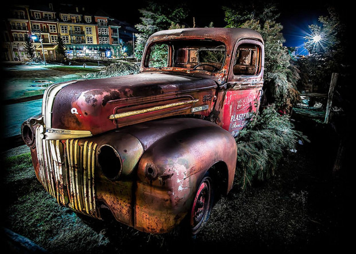 Ski Lodge Old Truck