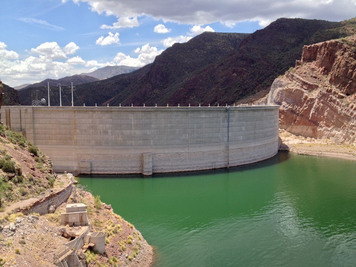 Theodore Roosevelt Dam Upstream