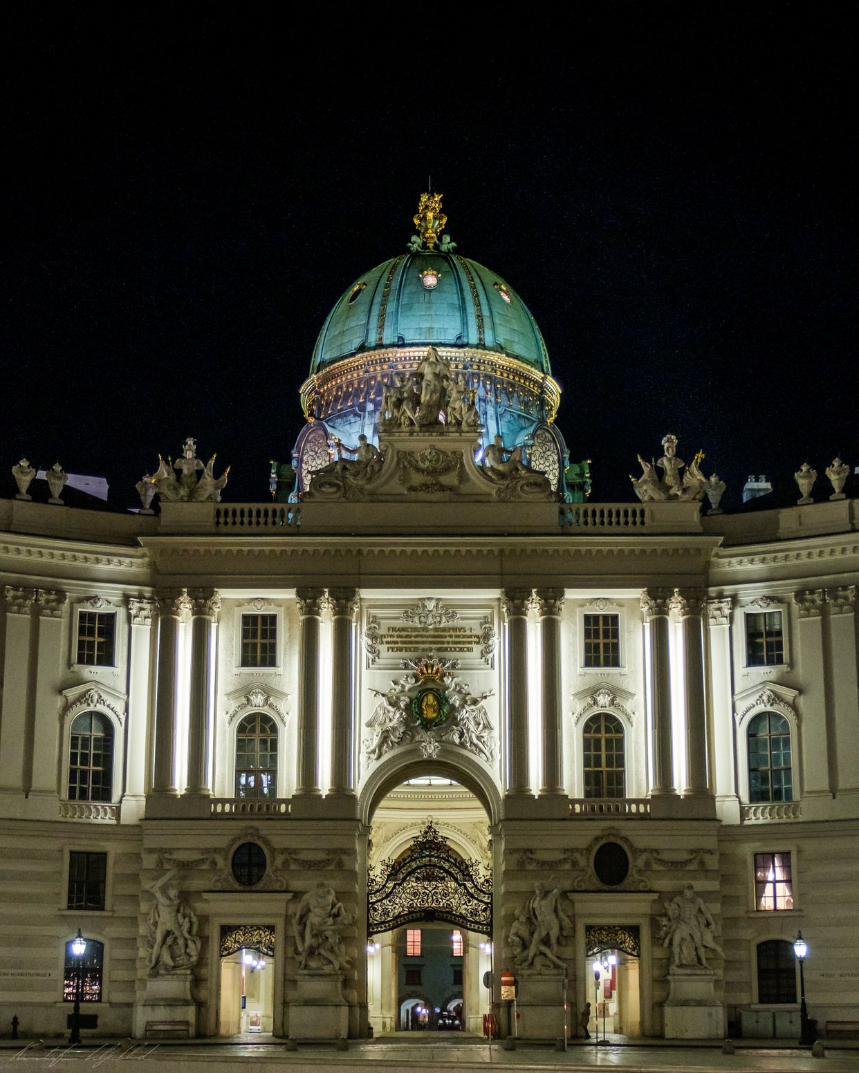 The Hofburg in Michaelerplatz