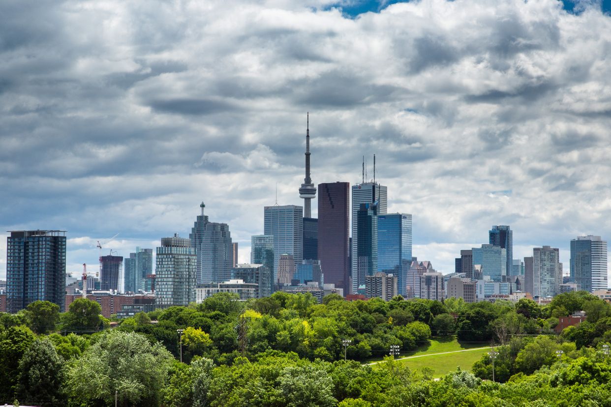 View of Toronto City Skyline