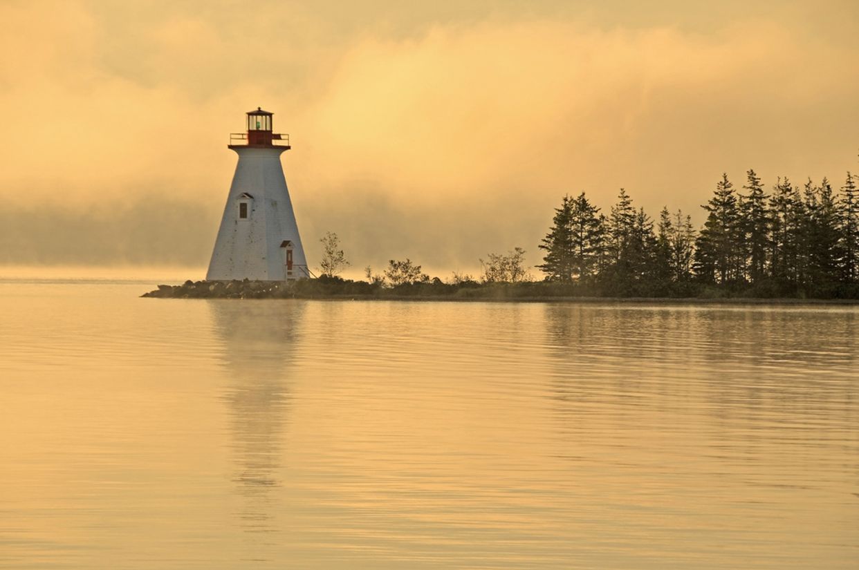 View of Kidston Island Lighthouse