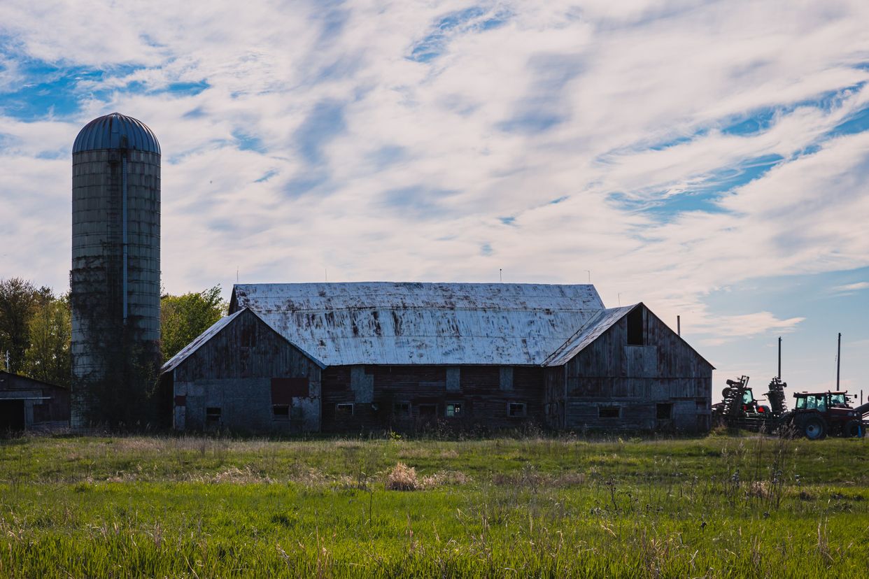 Old Barn with Silo