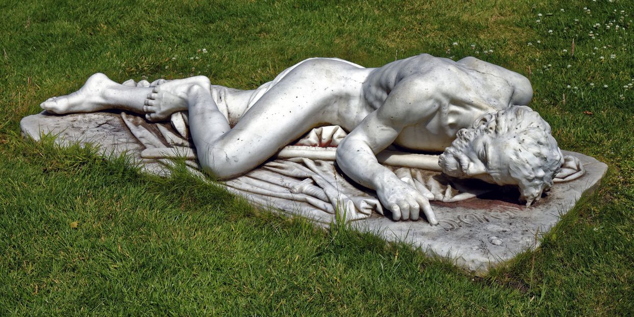Fallen Warrior Sculpture