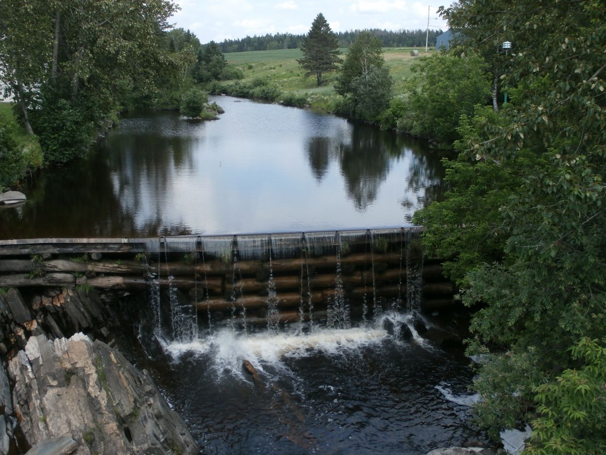Dam on Rivière aux Bluets