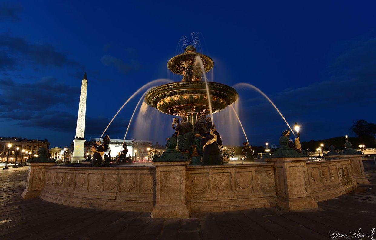 The Maritime Fountain and Luxor Obelisk