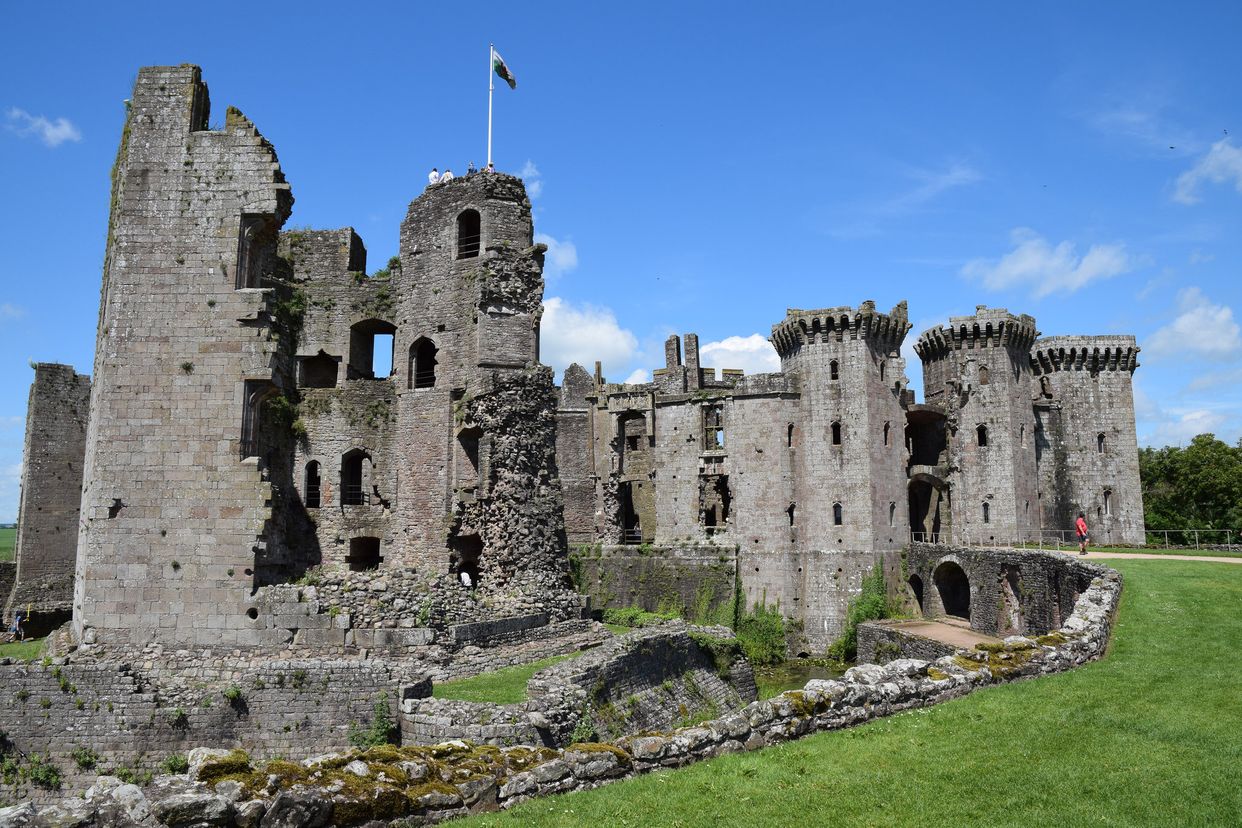 Raglan Castle Ruins
