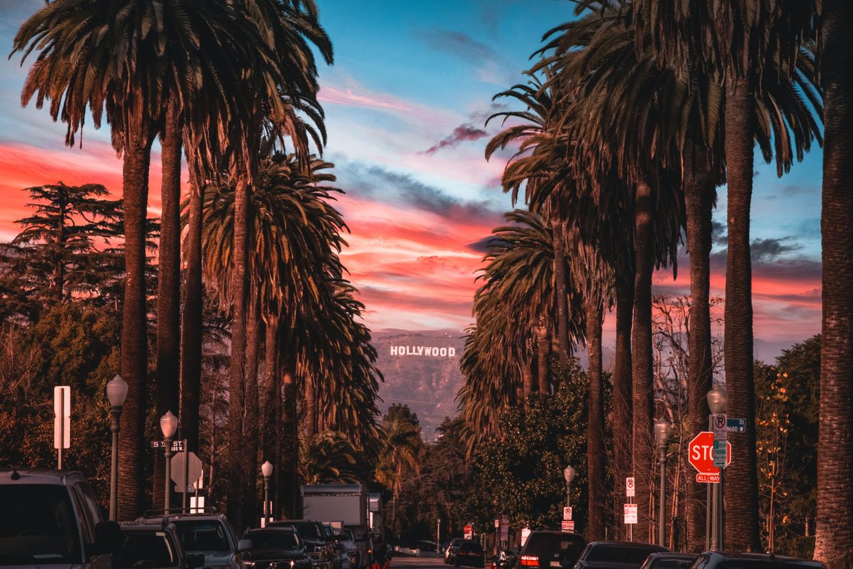Hollywood Sign from South Windsor Blvd