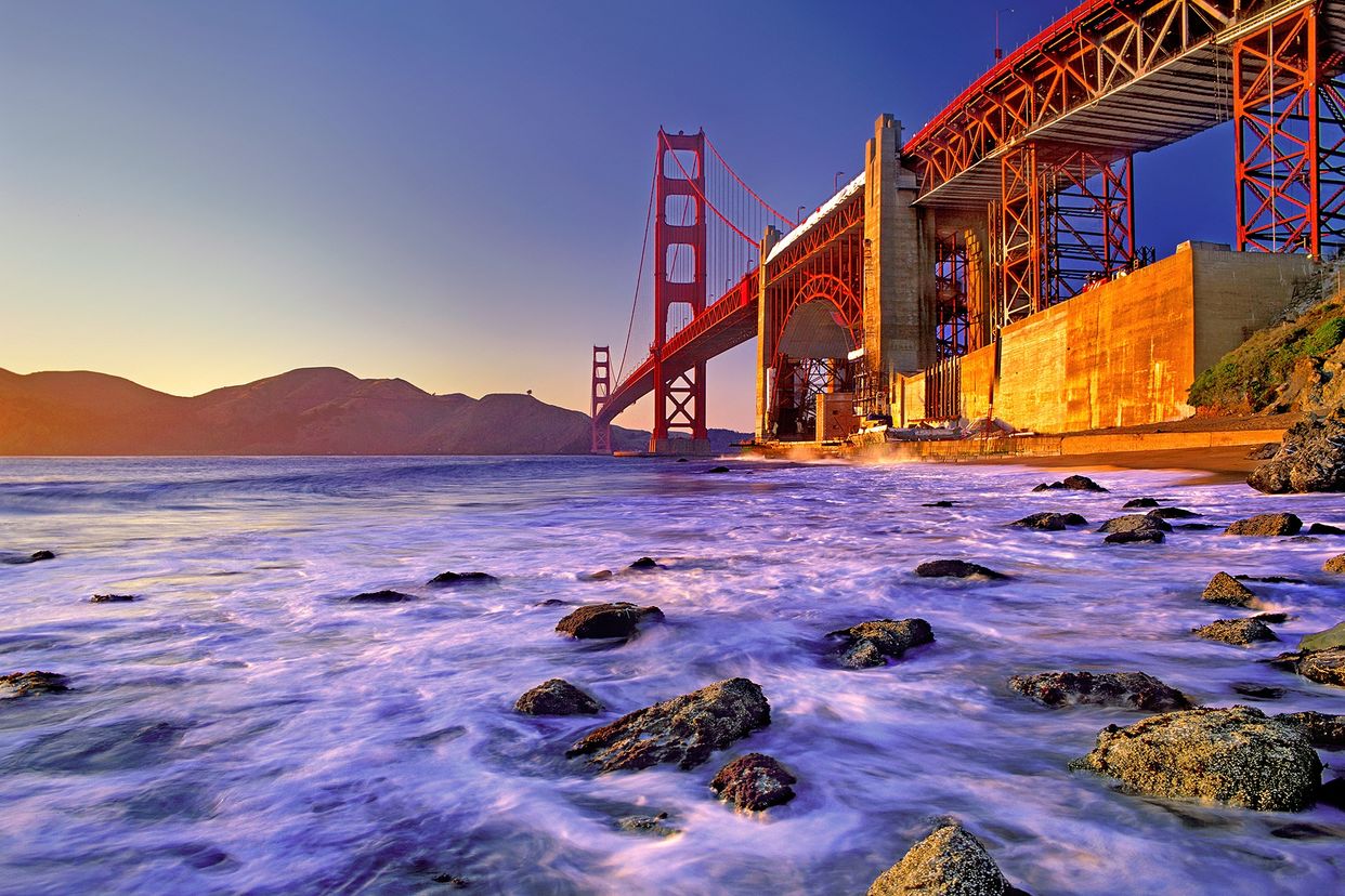 Golden Gate Bridge from Fort Point Rock