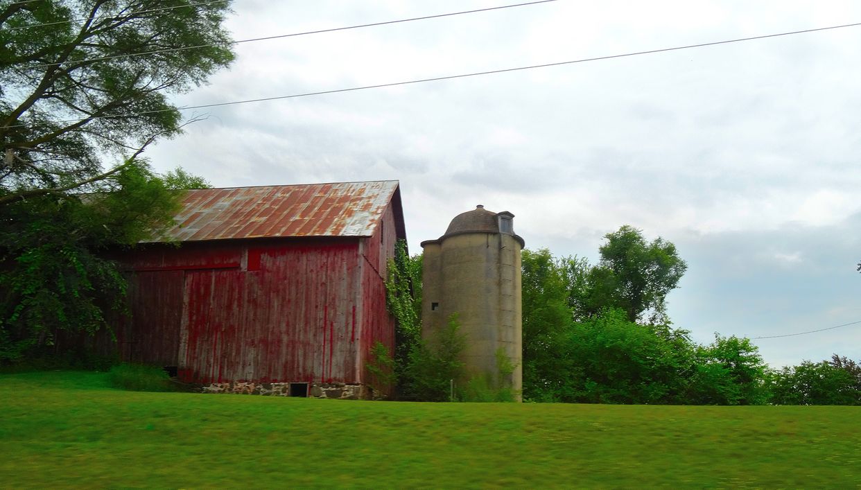 Old Barn and Silo 
