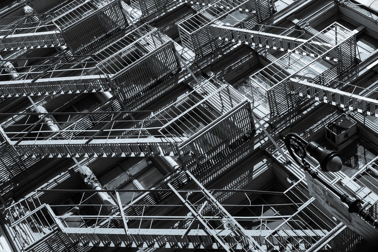 Fire Escapes on Greene Street in Soho