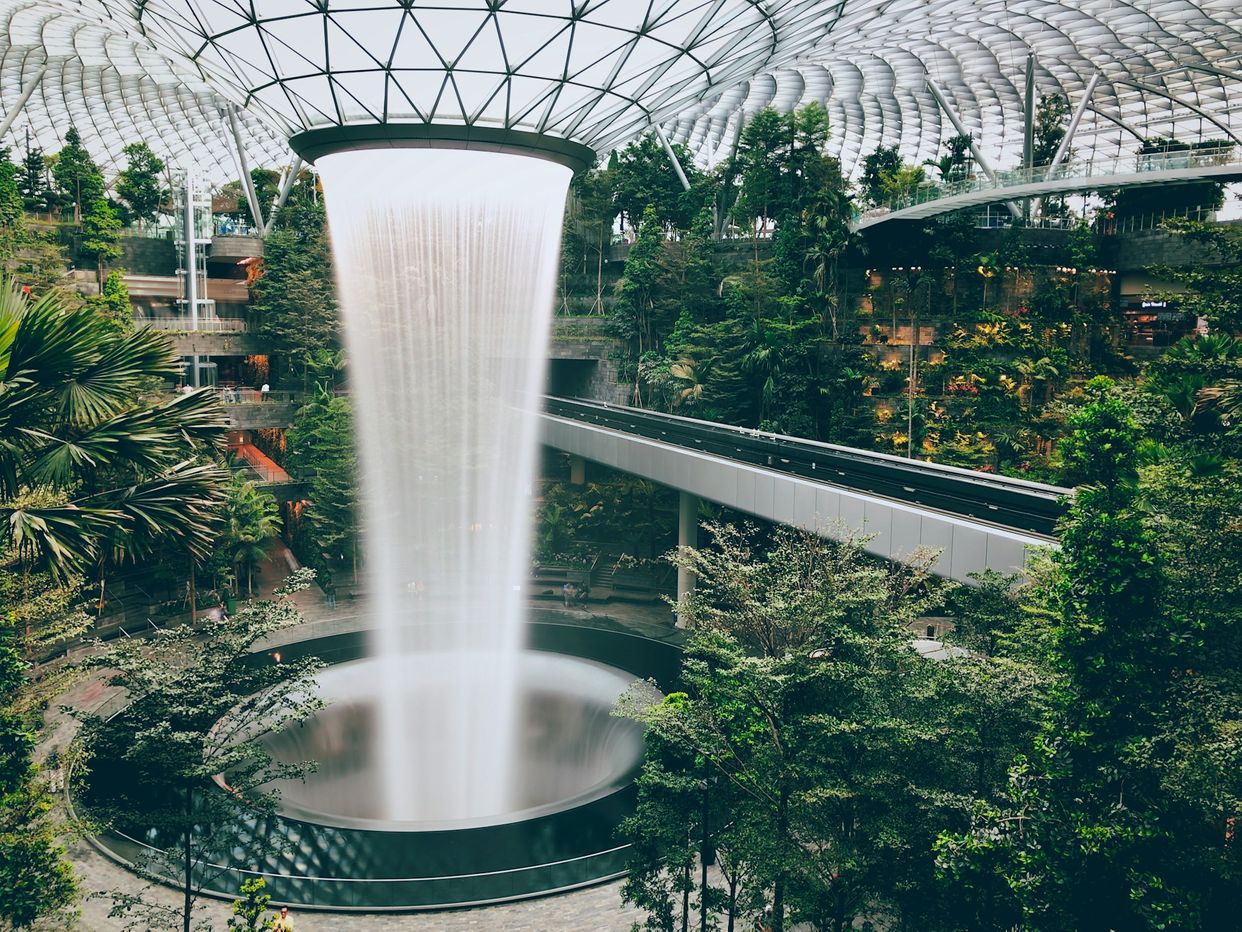 Jewel Changi Airport Waterfall