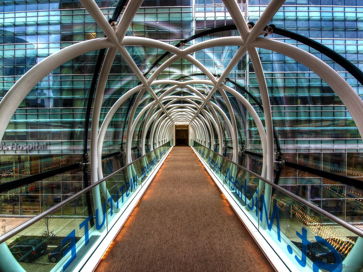 Pedestrian Overpass St. MIchael's Hospital