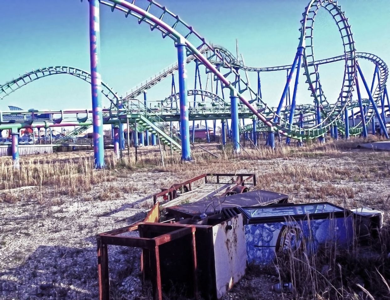 Abandoned Log Flume Ride