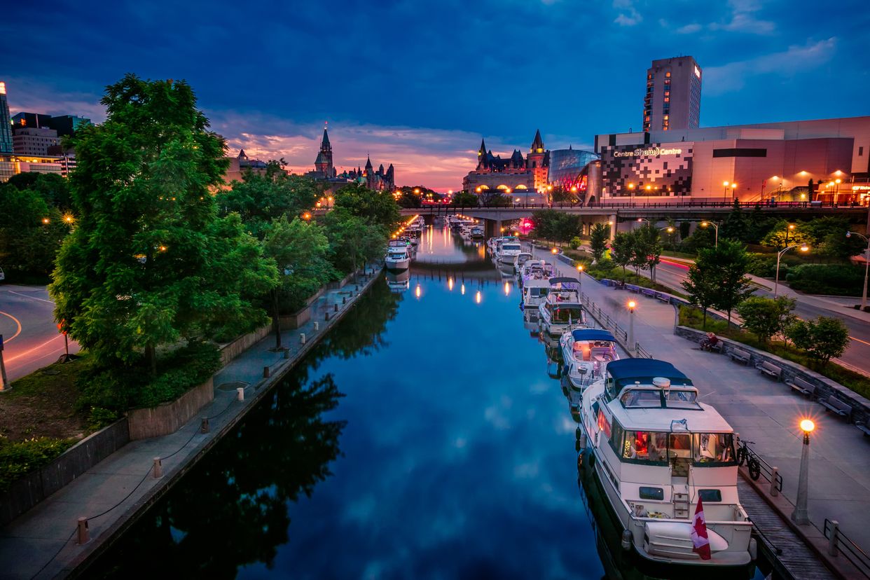 Rideau Canal View from Bridge