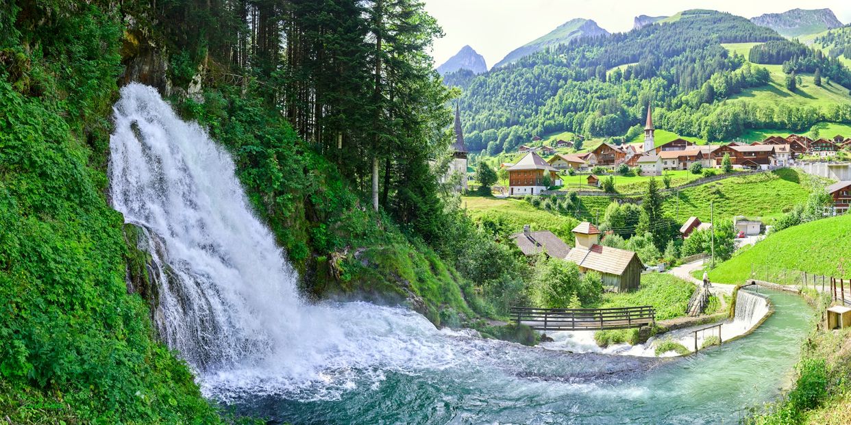 Waterfall at Jaun