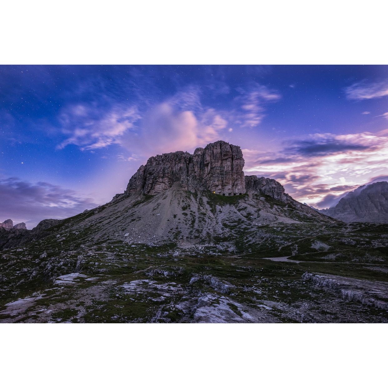 Locatelli Refuge Rock Formation