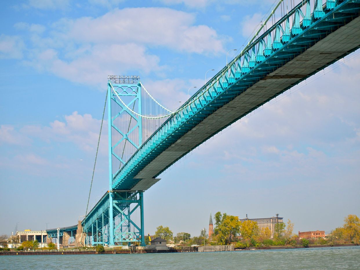 View of Ambassador Bridge