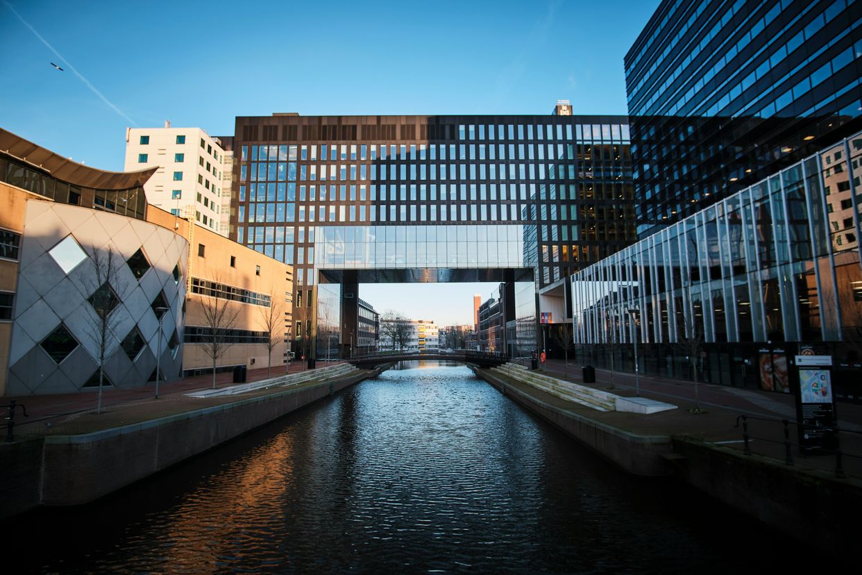 Nieuwe Achtergracht Canal at the University of Amsterdam