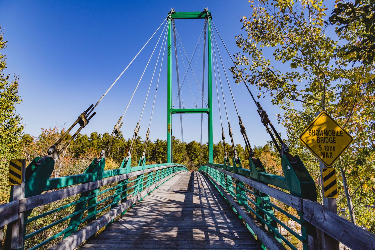 Pickerel River Snowmobile Bridge
