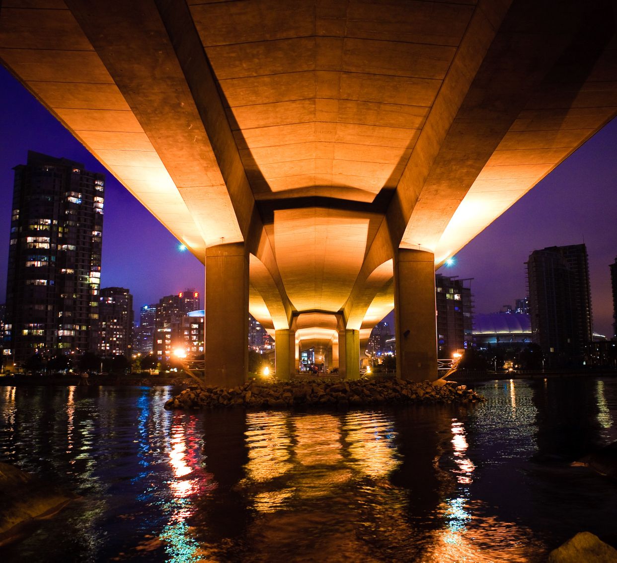 Under Cambie Bridge