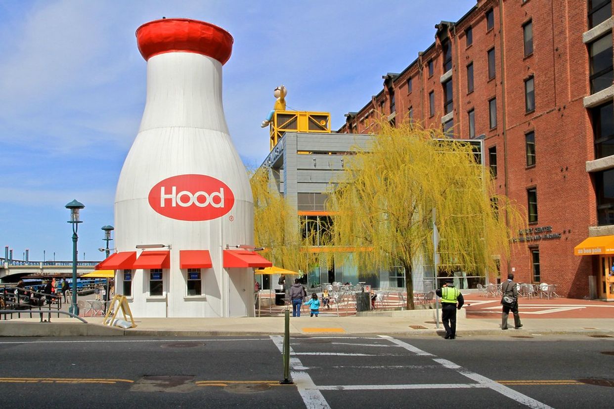 Hood Milk Bottle