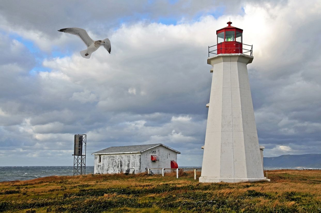 Enragée Point Lighthouse.